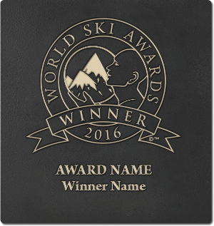 World Ski Awards winner wall plaque