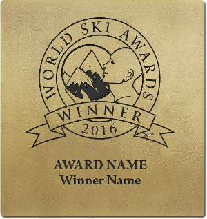 World Ski Awards winner wall plaque