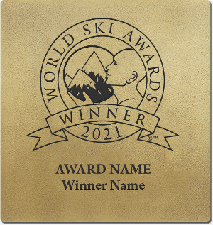 World Ski Awards winner wall plaque