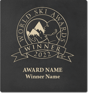World Ski Awards winner wall plaque