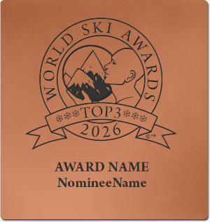 World Ski Awards top 3 wall plaque